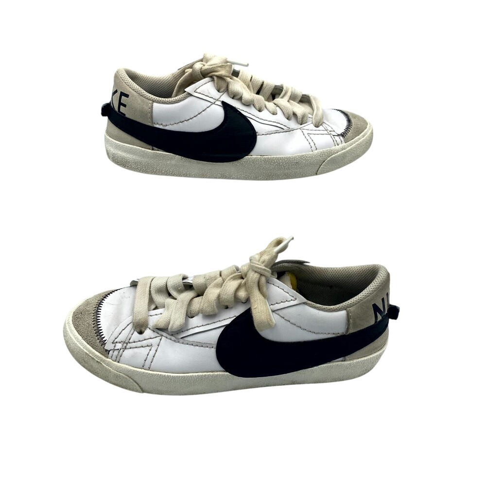 Nike Blazer Low '77 Jumbo DQ1470-101 Women's 9 Shoes Comfort White Black Sneaker
